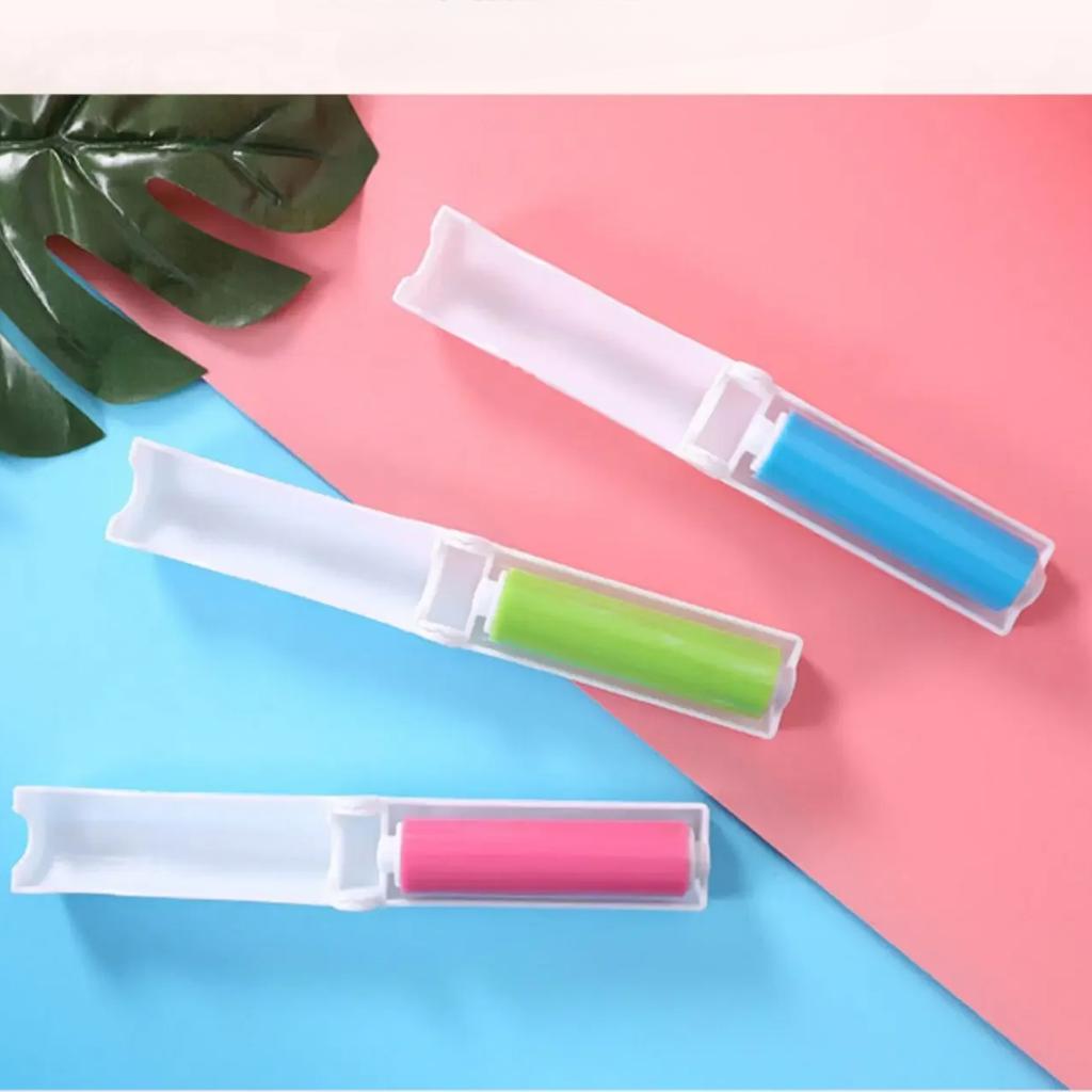 Складная моющаяся щетка для удаления пыли с одежды, липкая моющаяся многоразовая переносная вращающаяся щетка