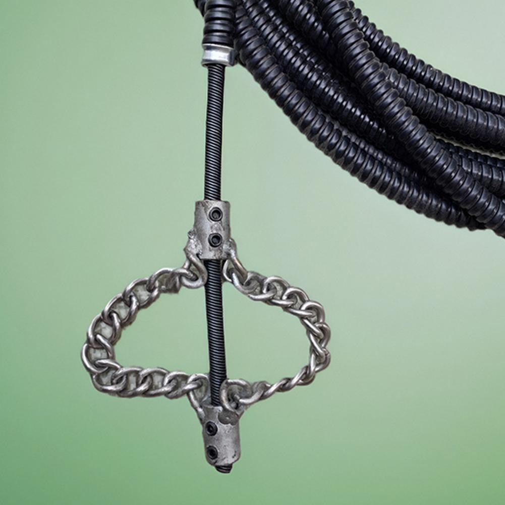 Разблокировщик цепи для канализации Гибкая конструкция Очиститель стоков Пружина для удаления засоров в трубах Инструмент для обслуживания ПВХ труб