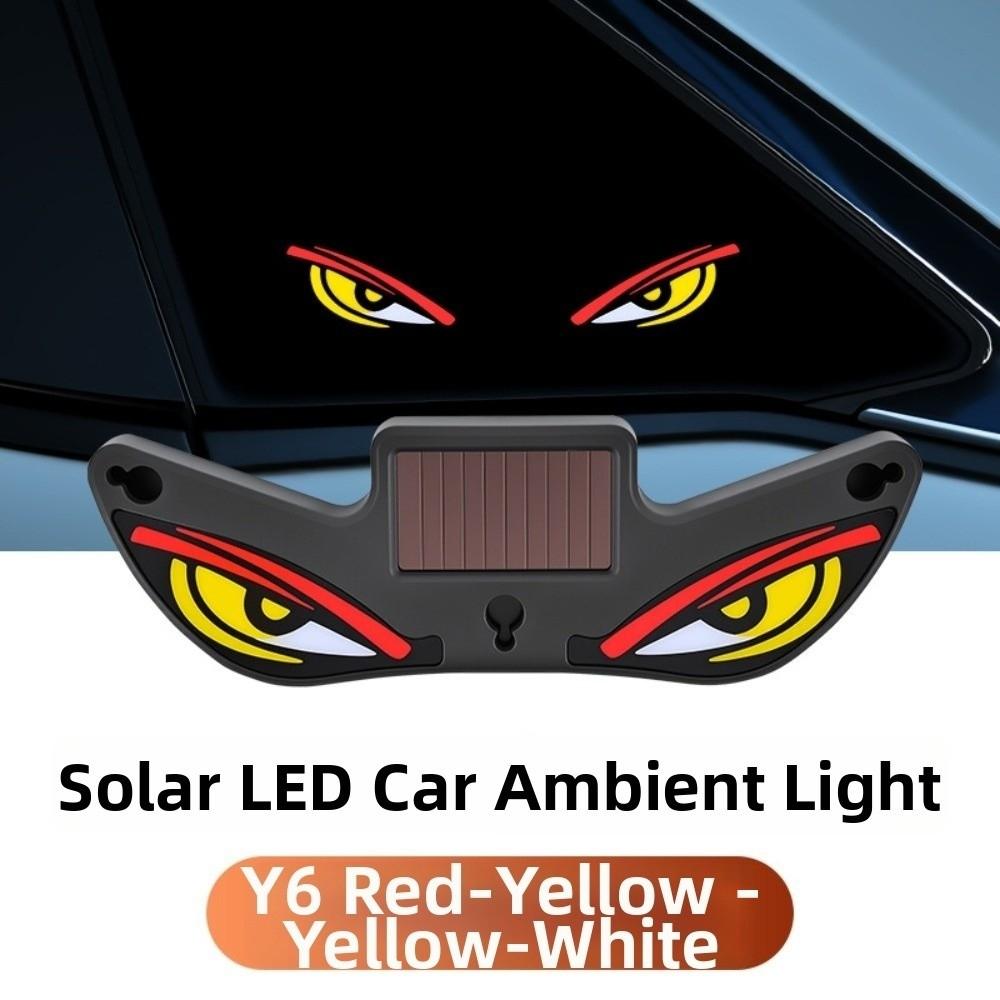 Vibration Lights on Car Warning Light Wireless Solar Car Atmosphere Light Cool EYE Ambient Lights