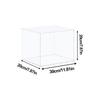 1pcs Clear Acrylic Display Case Countertop Box Organizer Stand Dustproof Protection Showcase Display Box