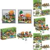 Игрушка-конструктор высокой сложности, совместимая с Lego Minecraft Village Boy Puzzle Assembly