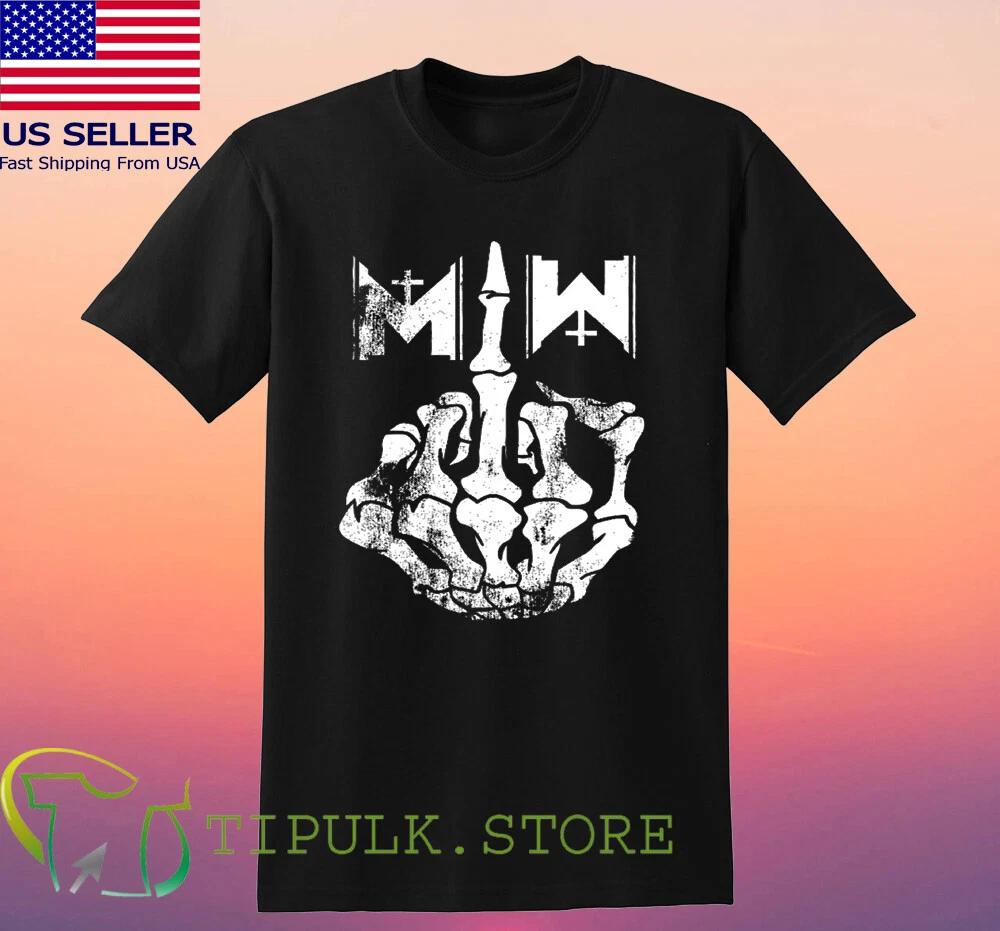 Motionless In White Skull Fingers Men's Black Size S-5XL