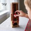 Santa Claus Fireplace Decor 3D Printed Advent Calendar, 24-Day Christmas Countdown Ornament for Seasonal Home Accents Decor, Reusable Holiday