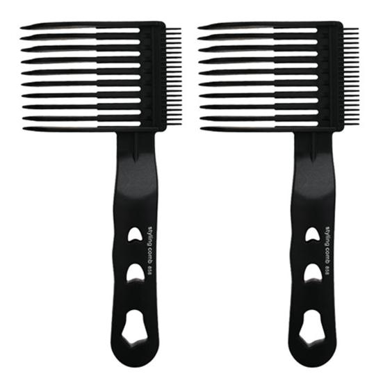 2 шт. парикмахерская расческа для стрижки волос, профессиональная позиционирующая, смешивающая, изогнутая, для домашнего салона, парикмахерская, мужская расческа для стрижки волос