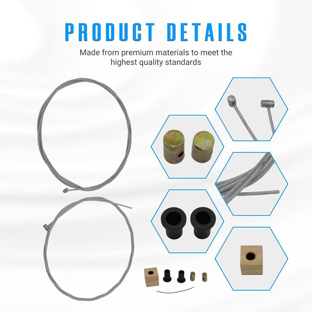 Sliding Door Cable Repair Kit for 1999 2000 2001 2002 2003 2004 Honda Odyssey 3.5L V6 72011S0XA01 72051S0XA01