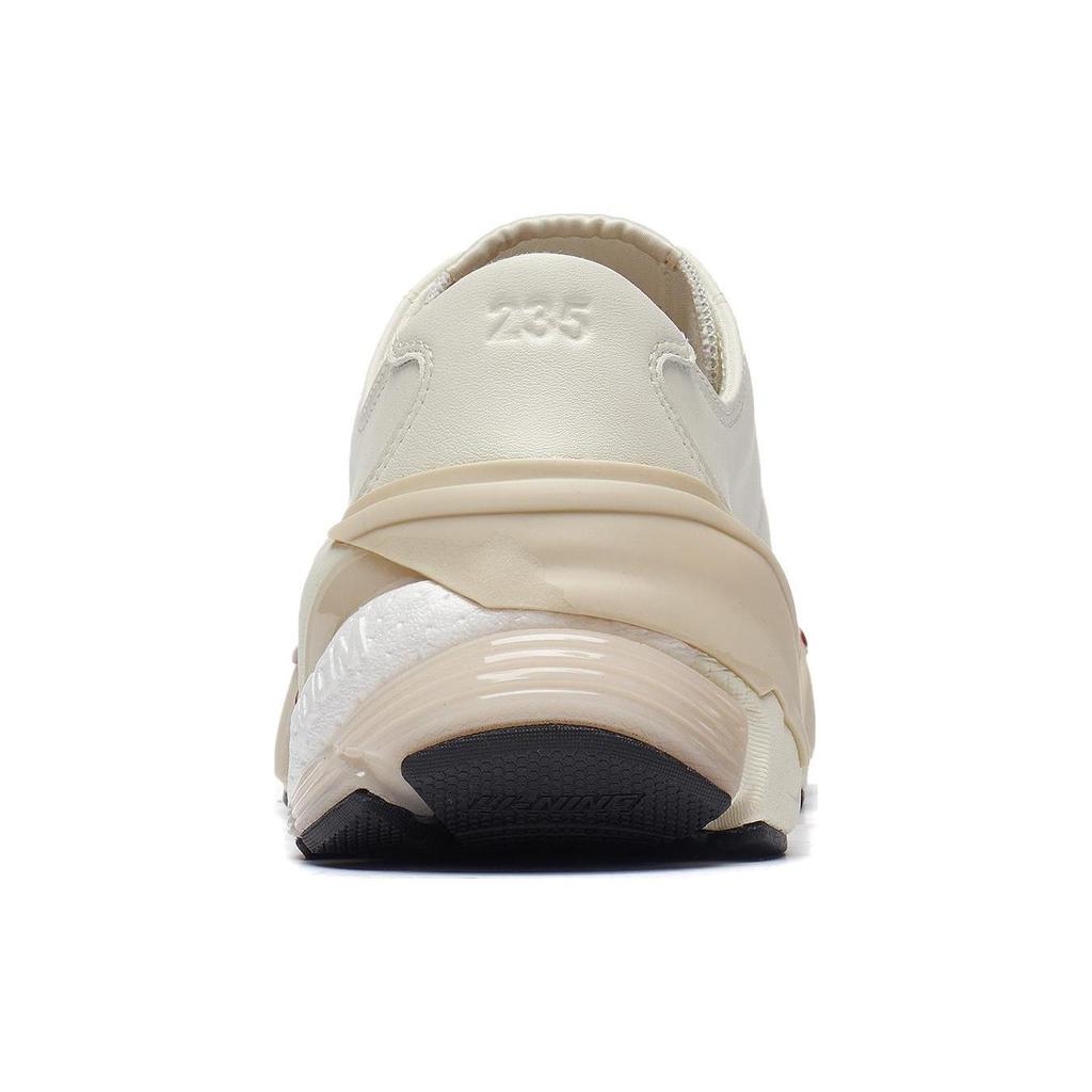 Li Ning Fearless Износостойкие и легкие Низкие кеды для скейтбординга Мужские Ванильно-белые AZGT081-1