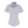 Premier Женская/женская эластичная формальная рубашка с короткими рукавами