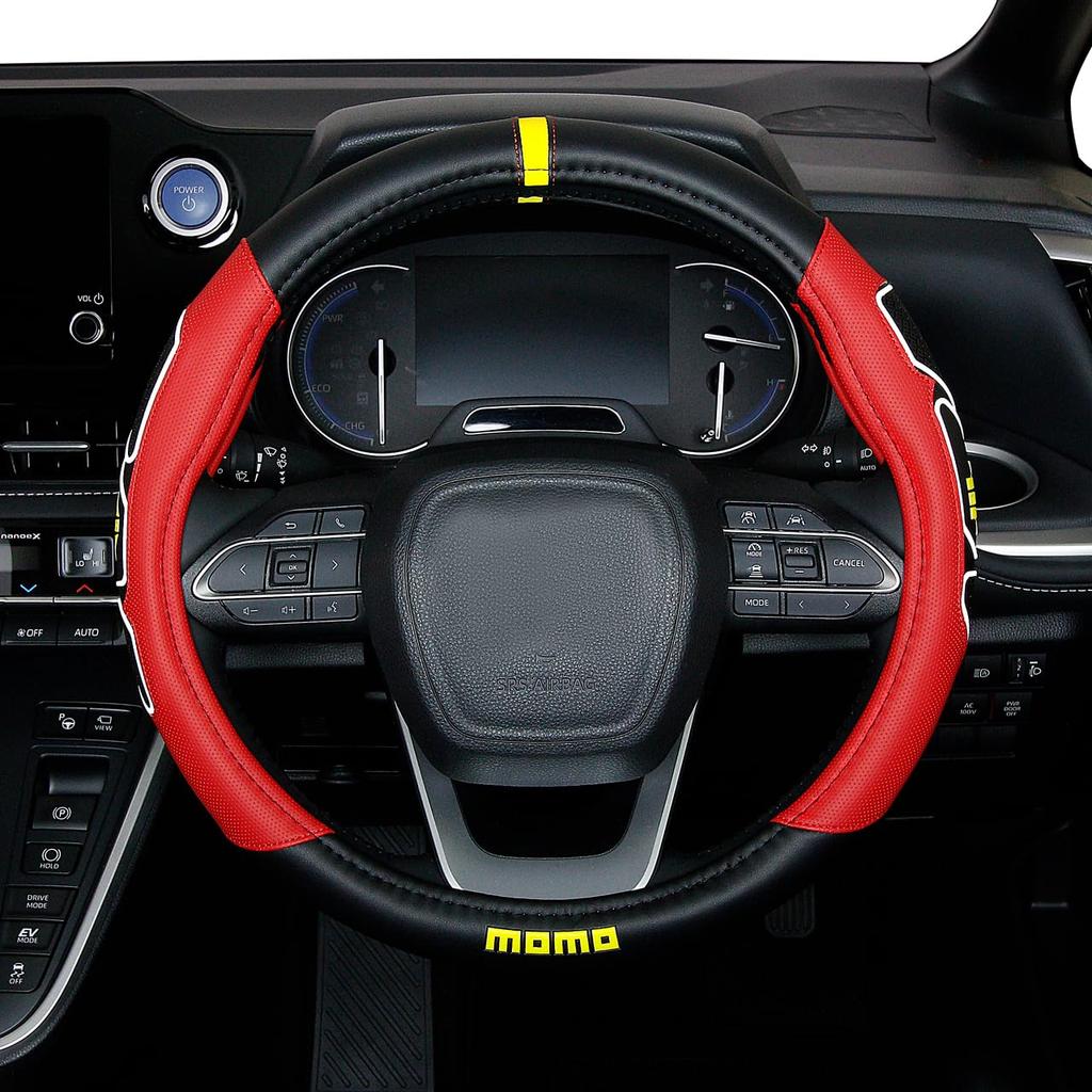 MOMO FUN Steering Wheel Cover, Italy, Milan, Size S, Red