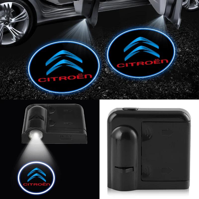 Car Door Welcome Lights Laser Projector Logo Wireless Car HD Courtesy Lamp For Citroen C2 C3 C4 C5 X7 C8 C4L DS3 DS4 DS5LS DS6 UW1