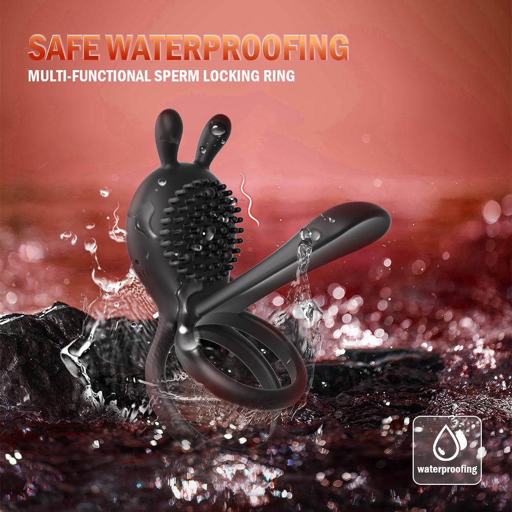 APP Беспроводное управление Вибрирующее кольцо на пенис Вибратор для пениса Преждевременная эякуляция Стимулятор точки G Клитора Секс-игрушки для пар для мужчин