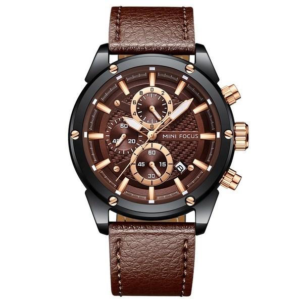 Mini Focus Men's Leather Band Watch MF0161G03