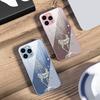 Роскошный Чехол для Телефона из Закаленного Стекла Deer Синий Розовый Для iPhone 16 Pro Max 15 Pro 14 13 12 Mini 11 XS Max XR 7 8 Plus SE 2022