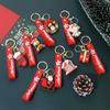 2024 New Christmas Keychain Pvc Soft Rubber Schoolbag Pendant Doll Christmas Small Gift Series Car Accessories Interior Ornament