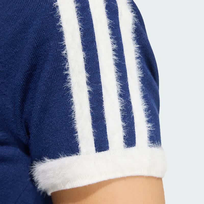 Adidas Women's Slim Fit Three-Stripe Short Sleeve T-Shirt
