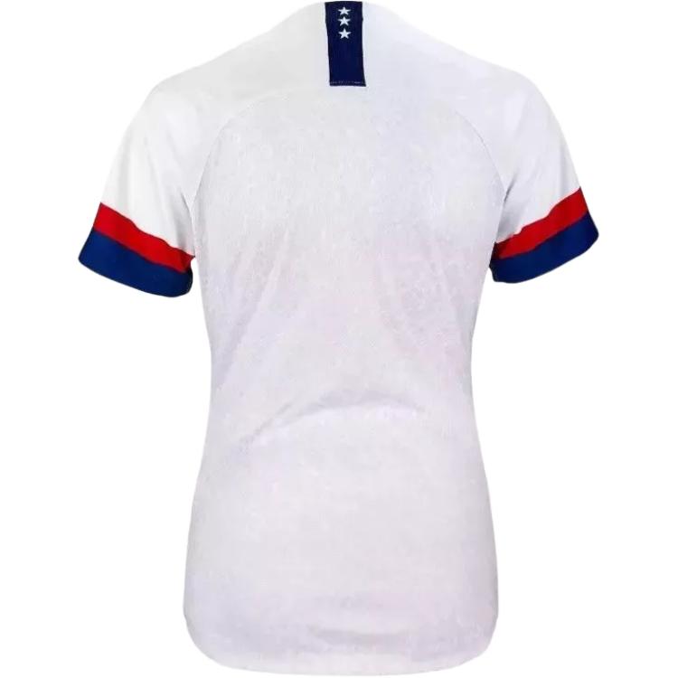 Nike Футболка с коротким рукавом Usa W Nk Brt Stad Jsy Ss Hm Vintage Stripe Detail Logo Print, женская футболка белого цвета AJ4398-100