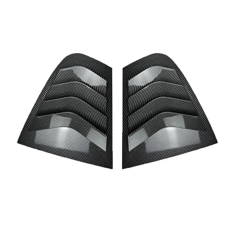 Для седана BMW 3 серии F30 318i 320i 325i 2013-2019 Задняя решетка окна Боковая накладка-жалюзи Наклейка Вентиляционное отверстие Совок АБС Карбон