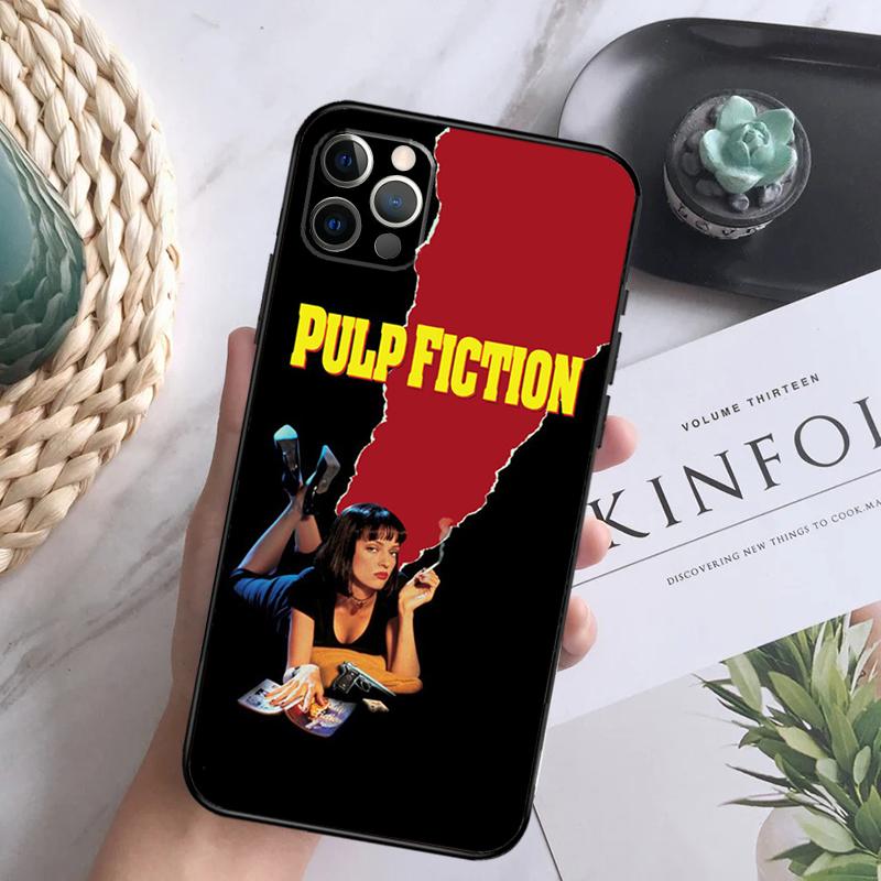 PULP FICTION Мягкий чехол для iPhone 16 Pro Max 13 12 Mini XS Max X XR 11 15 Pro Max 14 Plus Задняя крышка