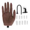 Nail Practice Training Hand Set Silicone and Plastic Bendable Nail Practice Fake Hand and Bracket