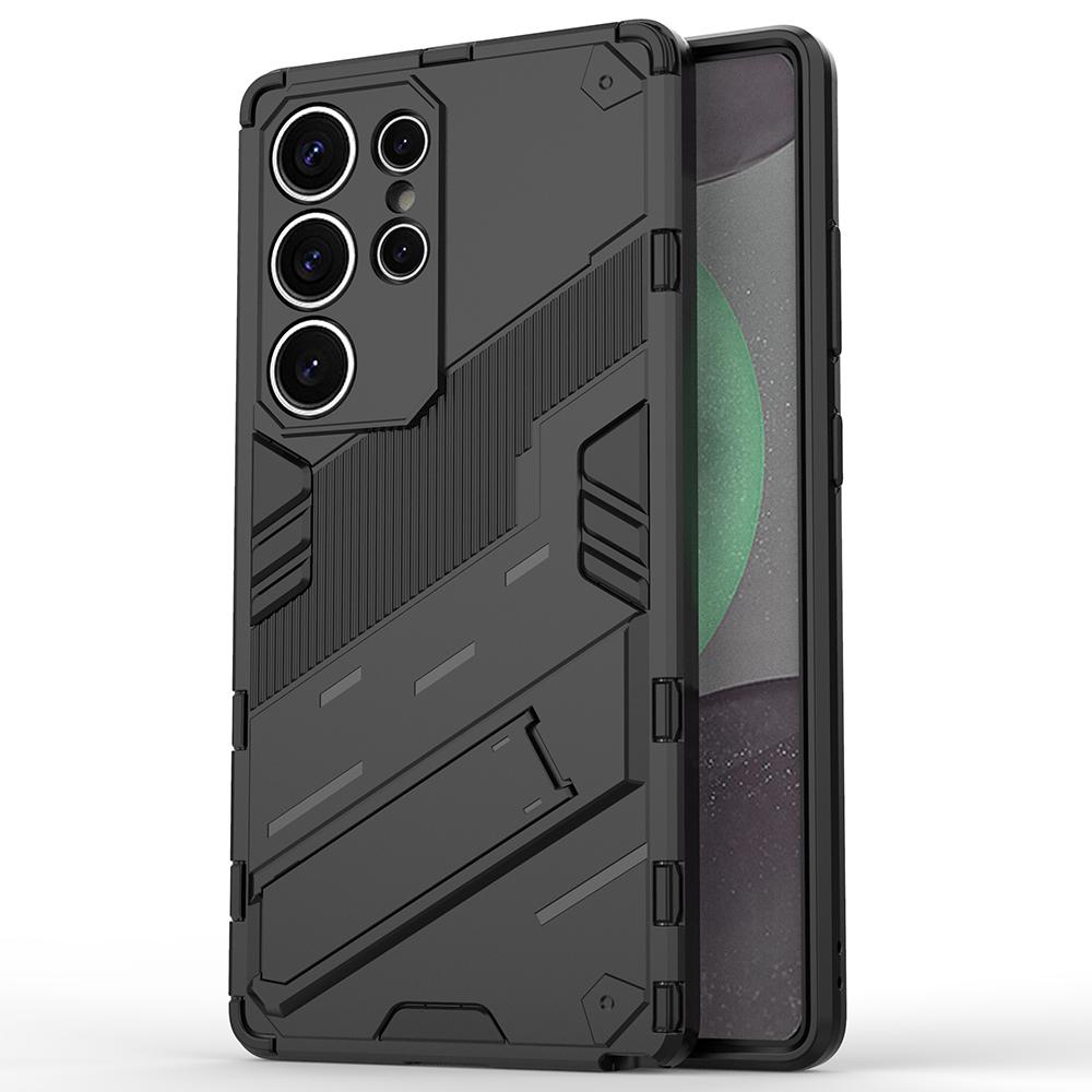 Чехол для Samsung Galaxy S25 Ultra из ПК+ТПУ, противоударный чехол для телефона с подставкой
