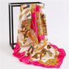 90 * 90cm New Silk Scarf Women'S Spring And Summer Decorative Scarf Sunscreen Travel Shawl Autumn And Winter Scarf Thin Edition