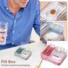 Портативный многофункциональный органайзер для таблеток в аптечке, прозрачный дизайн, герметичный, влагостойкий, компактный дозатор таблеток с резаком