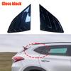 For Hyundai Tucson 2016- 2Pcs Car Rear Window Side Vent Shutter Louver Cover Trim Black Carbon Fiber Exterior Accessories