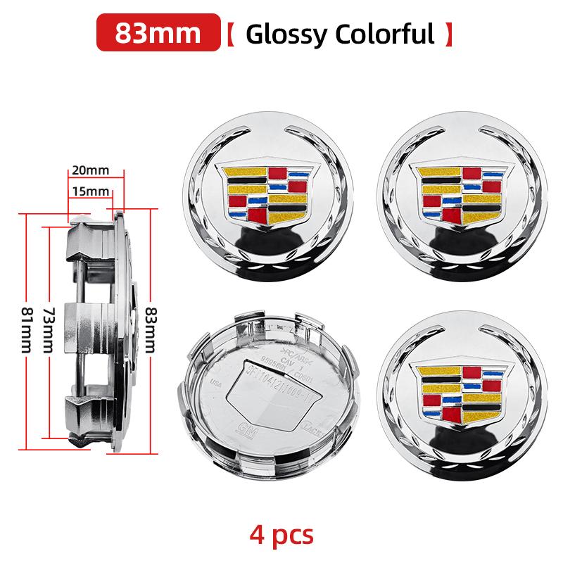 4pcs 83mm ABS Car Wheel Center Hub Caps Cover Emblem fit for Cadillac Escalade Steel wheel hub cover oem 9595891