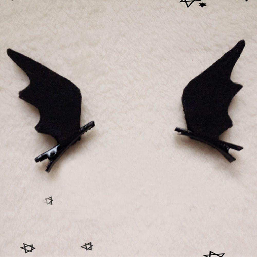 1 Pair Women Dress-up Gift Halloween Baby Girls Hair Clips Hairpins Hair Accessories Bat Wings