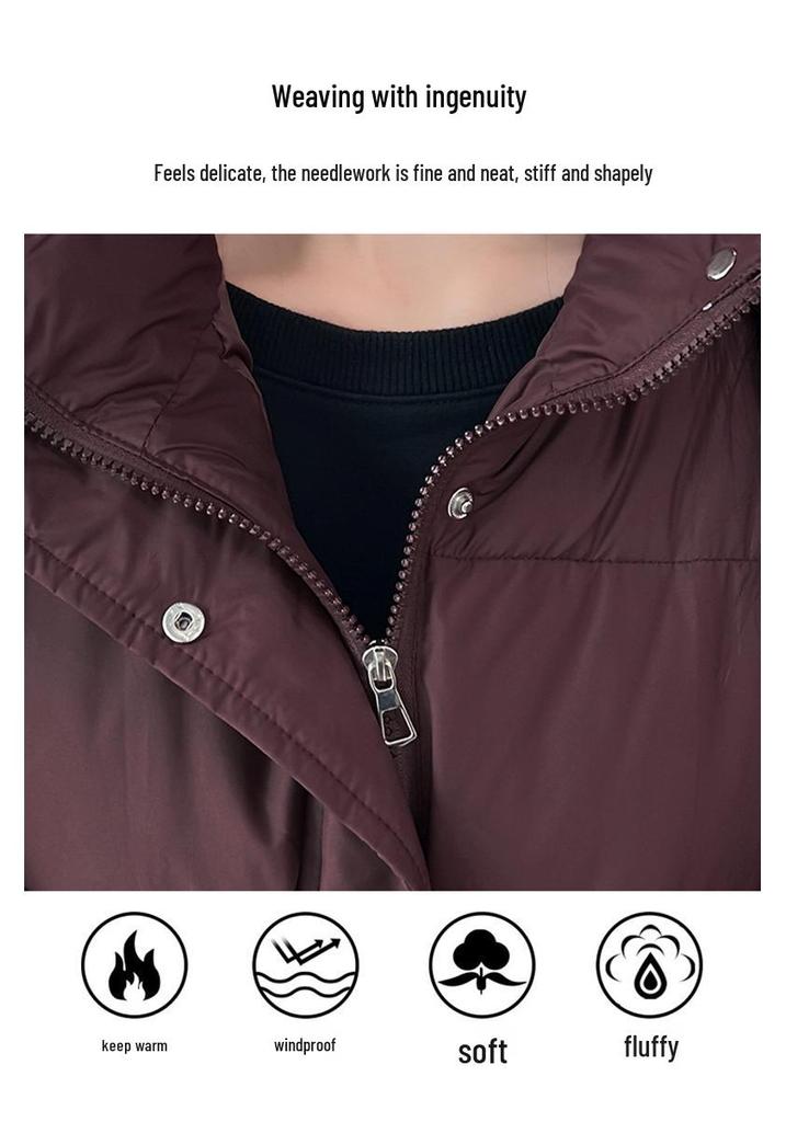 Women's Thickened Cotton Vest Gilet - Korean Style, Stand Collar, Autumn/Winter Fashion, Loose and Stylish Outerwear.