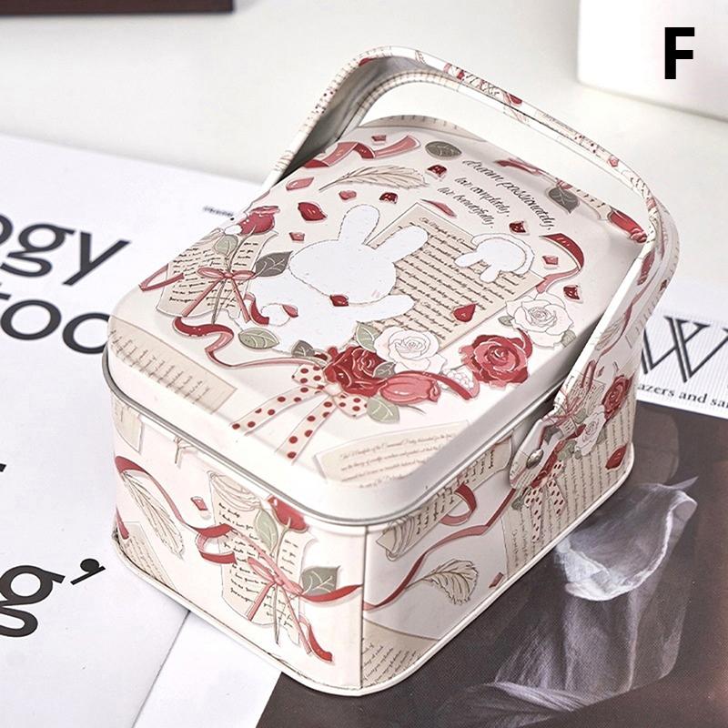 1 шт. Винтажный маленький чемодан для хранения жестяная металлическая коробка для конфет подарочная коробка подарочная коробка для печенья