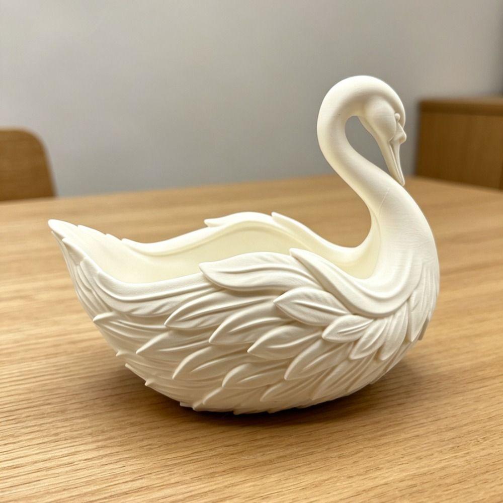 Handmade Swan Shaped Storage Tray Elegant Swan Organizer Swan Shaped Key Holder  Office Decor