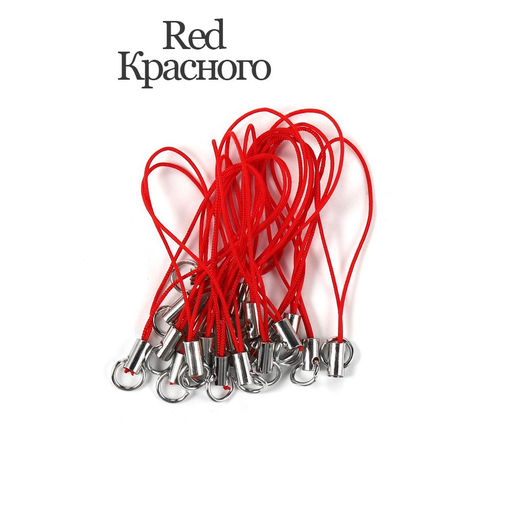 20/50/100 шт. Шнурок Ремешок-петля Шнуры Застежка-карабин Веревочный Брелок Крючки Мобильный Набор Подвески Брелок Аксессуары для Брелка