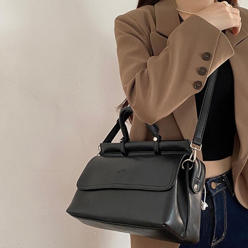 Ретро портфель, новый стиль, женская рабочая сумка, большая вместительная фактурная сумка, сумка-мессенджер, сумка-мессенджер