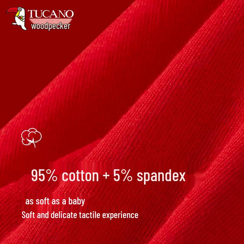 Мужское красное нижнее белье Woodpecker на удачу по году зодиака