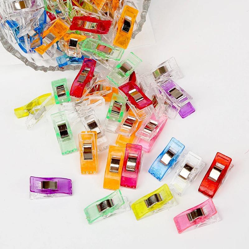 Multipurpose Sewing Clips Plastic Craft Quilting Crocheting Knitting Safety Clips Sewing Clamps Sewing Binding Clip Sewing Tools