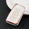 Golden-edged TPU Car Remote Key Cover Case Shell Fob For Lexus NX GS RX IS ES GX LX RC IS UX 200 250 260 300 350 LS 450H 300H Car Accessories