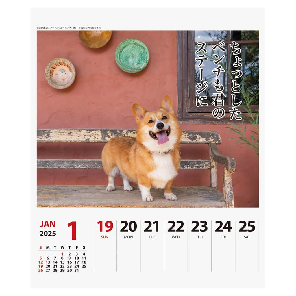 2025 Корги Сенрю (Еженедельно) Календарь №027