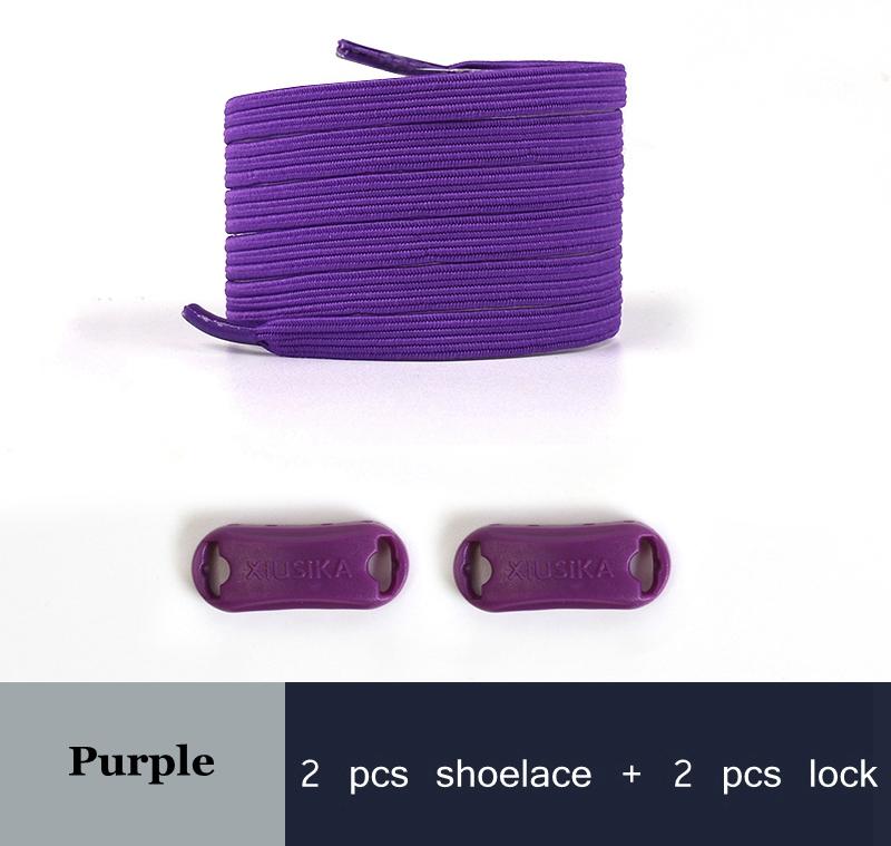 1 пара эластичных шнурков без завязывания для кроссовок, плоские шнурки без завязывания, шнурки с фиксатором для детей и взрослых