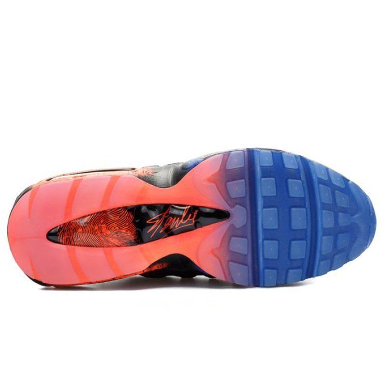 Nike Кроссовки Air Max 95 Низкие Беговые Унисекс Черно-Сине-Красные Издание 2019 года 839165-064 2019