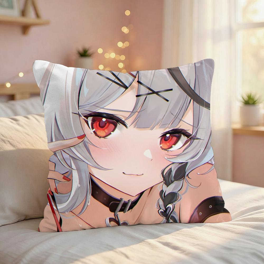Sakamata Chloe Cute GAME Cushion Cover Silky Short Plush Invisible Zipper Dustproof Sofa Pillow Case For Home Decor