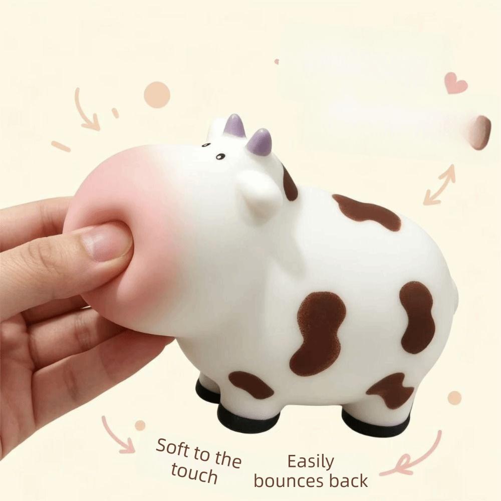 Super Soft COW Squeeze Toys Elastic Slow Rising Squeeze Toy COW Slow Rebound Toy Table Ornaments