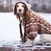 Классические вязаные свитера-водолазки для собак для холодной погоды, Мягкие клетчатые вязаные пуловеры, Эластичная зимняя теплая одежда для домашних животных(Ромб)