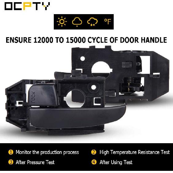 OCPTY Door Handle Interior Driver Left Side Replacement fit 2001-2006 for Hyundai Elantra Inside Door Handle Black