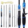 Удочки 1,8 м 2,1 м, спиннинговая удочка, портативные дорожные удочки для пресной воды, соленой воды
