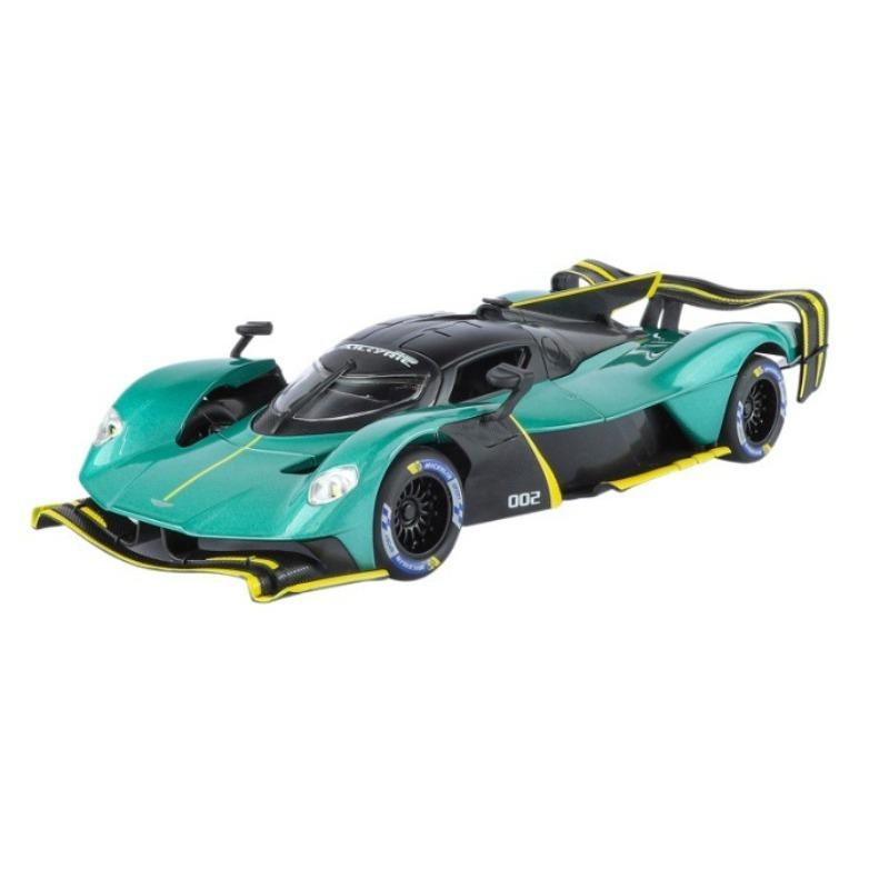 1/24 Scale Diecast Model of Aston Martin Valkyrie Alloy Sports Car Toy with Sound and Light Children Boy Birthday Gift Home Decor