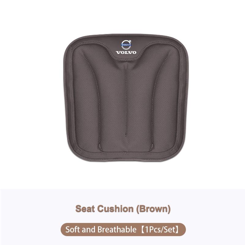 Car Interior Neck Pillow Leather Lumbar Breathable Seat Cushion For Volvo XC90 V90 V60 XC60 V40 EC40 EX40 S80 S60 S90 C40 XC40