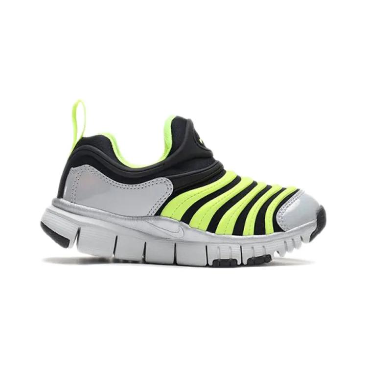Nike Dynamo Free Y2K PreSchool 'Black Volt' (Unisex) Black / Silver / Volt Kids' Casual Shoes CI1185 081
