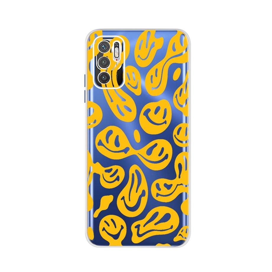 Чехол Для Xiaomi Redmi Note 10 5G Capa Цветы Мягкий Силикон Чехлы Для Redmi Note 10 Note10 10T Poco M3 Pro 4G 5G Прозрачный Fundas