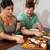 1/2 шт. Разделочная доска из акации - для мяса, овощей, нетоксичный мясной блок, сервировочный поднос, для кухни, ресторана и дома