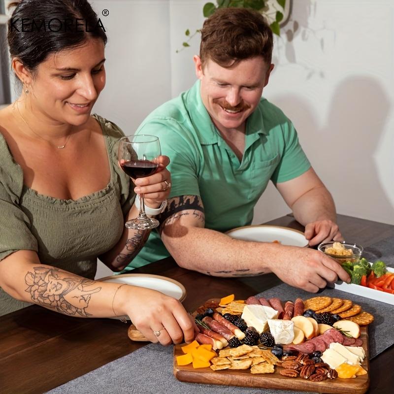 1/2 шт. Разделочная доска из акации - для мяса, овощей, нетоксичный мясной блок, сервировочный поднос, для кухни, ресторана и дома